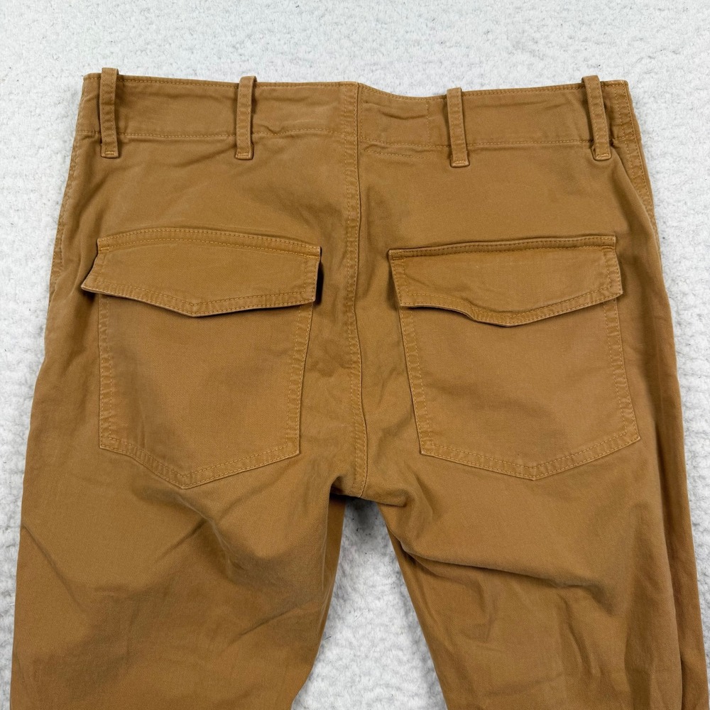 Nili Lotan French Military Pants Women 0 Brown Cargo Jogger Crop Gorpcore Zip - Picture 4 of 10